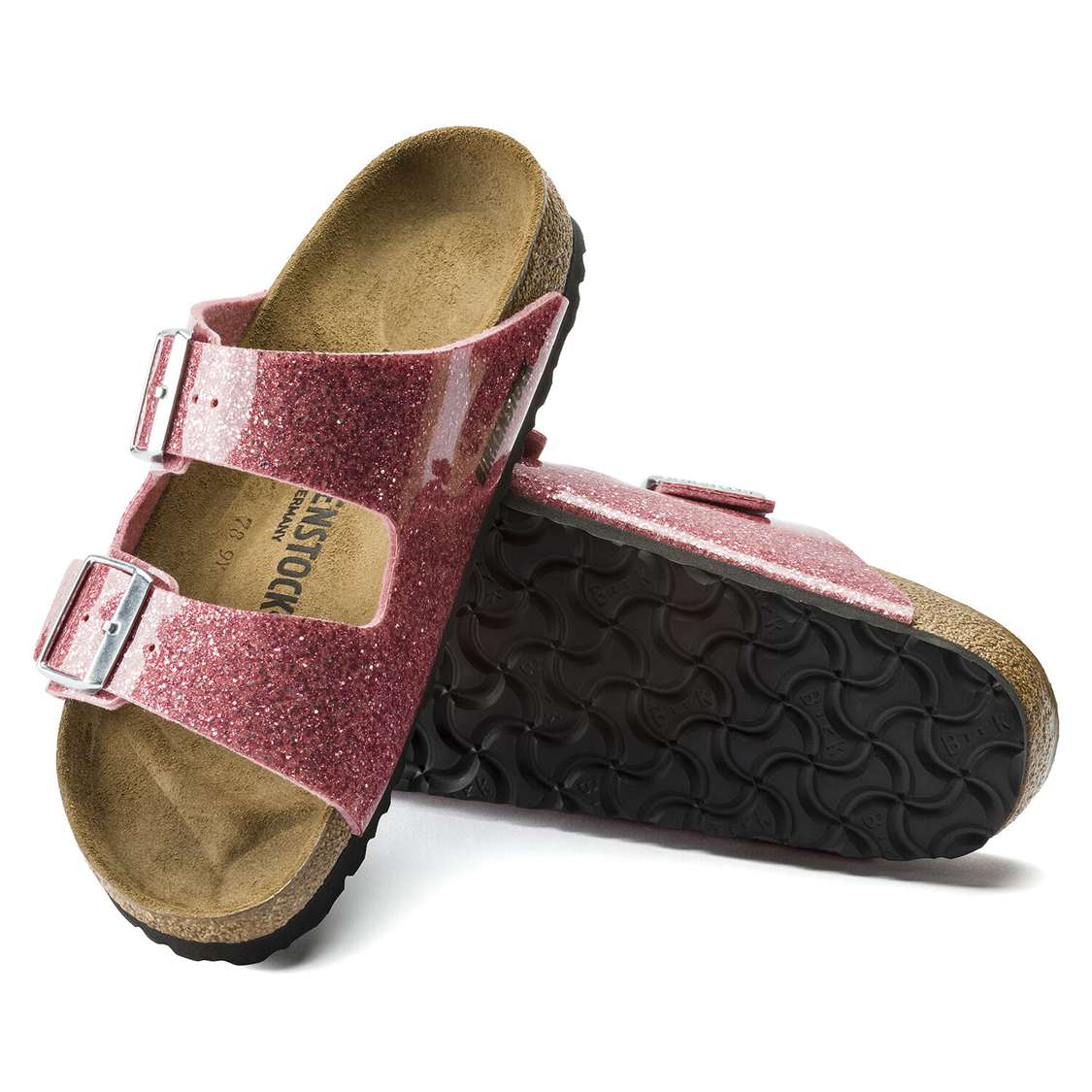 Rose Birkenstock Arizona Birko-Flor Women's Two Strap Sandals | 9fitXHWVoke