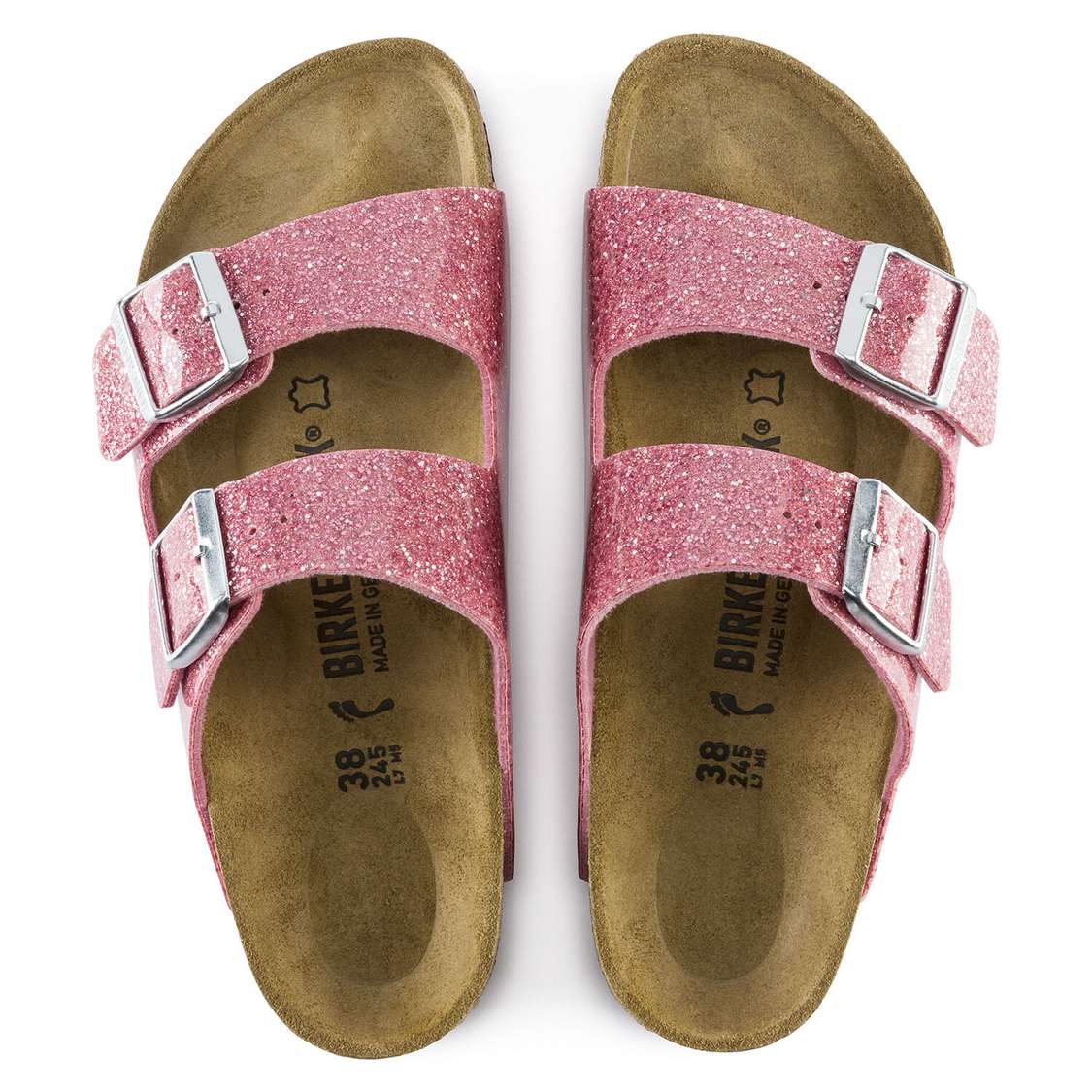 Rose Birkenstock Arizona Birko-Flor Women's Two Strap Sandals | 9fitXHWVoke