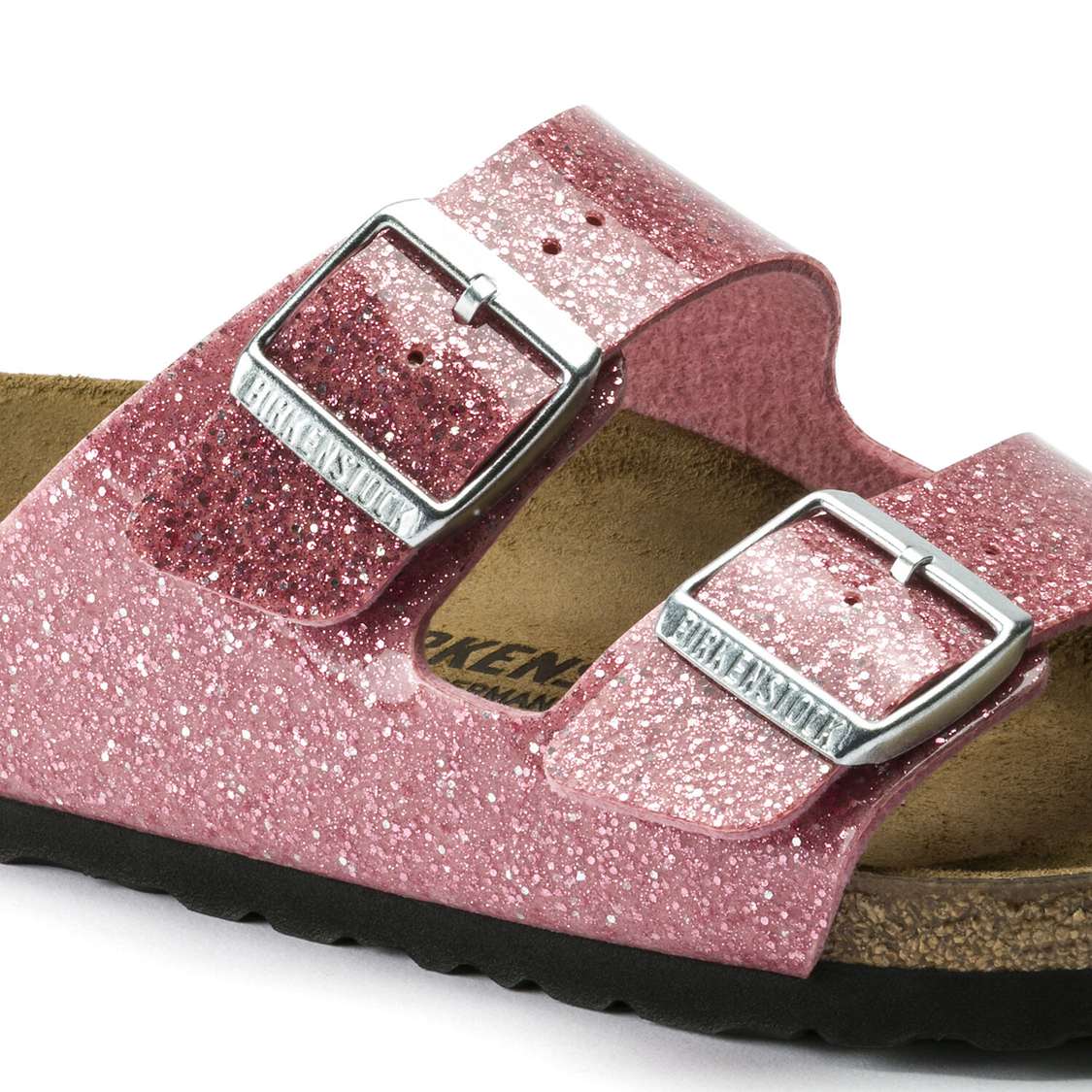 Rose Birkenstock Arizona Birko-Flor Women's Two Strap Sandals | 9fitXHWVoke