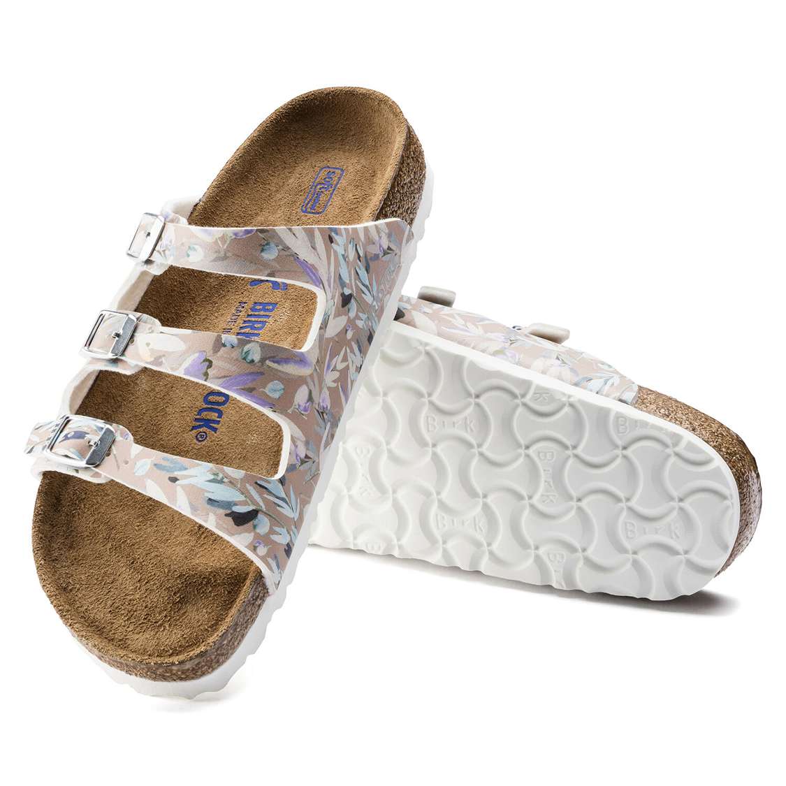 Rose Birkenstock Florida Fresh Soft Footbed Birko-Flor Women's Multi Strap Sandals | qB7utspv67f