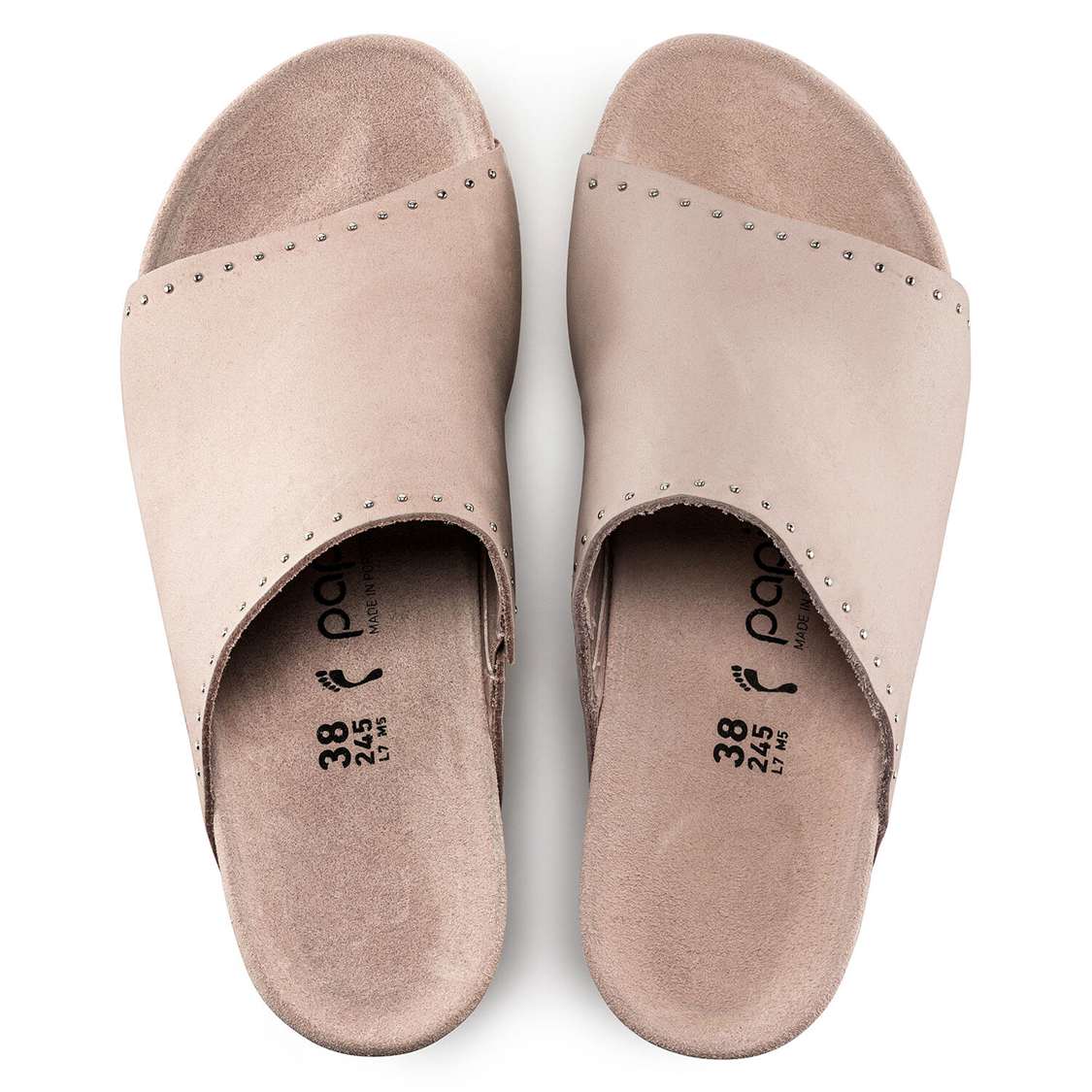 Rose Birkenstock Namica Nubuck Leather Women's Wedges Sandals | 7ntUFvnhORC