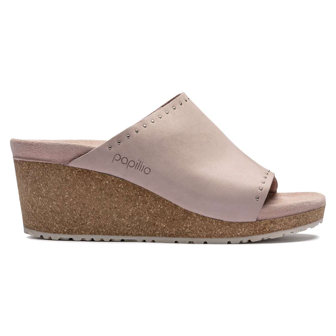 Rose Birkenstock Namica Nubuck Leather Women's Wedges Sandals | 7ntUFvnhORC