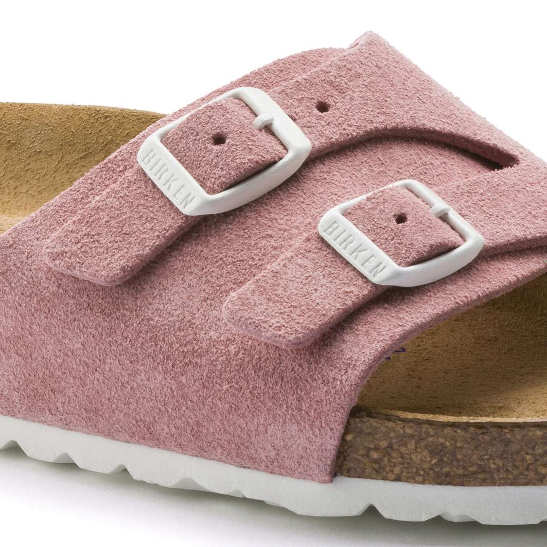 Rose Birkenstock Vaduz Soft Footbed Suede Leather Women's One Strap Sandals | tp3tg6ClEmR