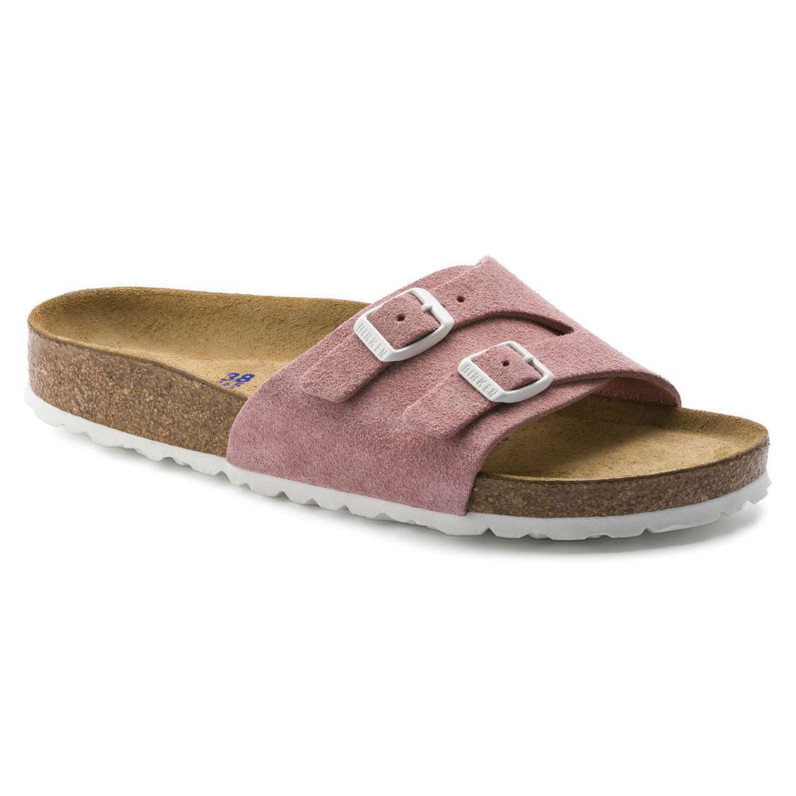 Rose Birkenstock Vaduz Soft Footbed Suede Leather Women\'s One Strap Sandals | tp3tg6ClEmR