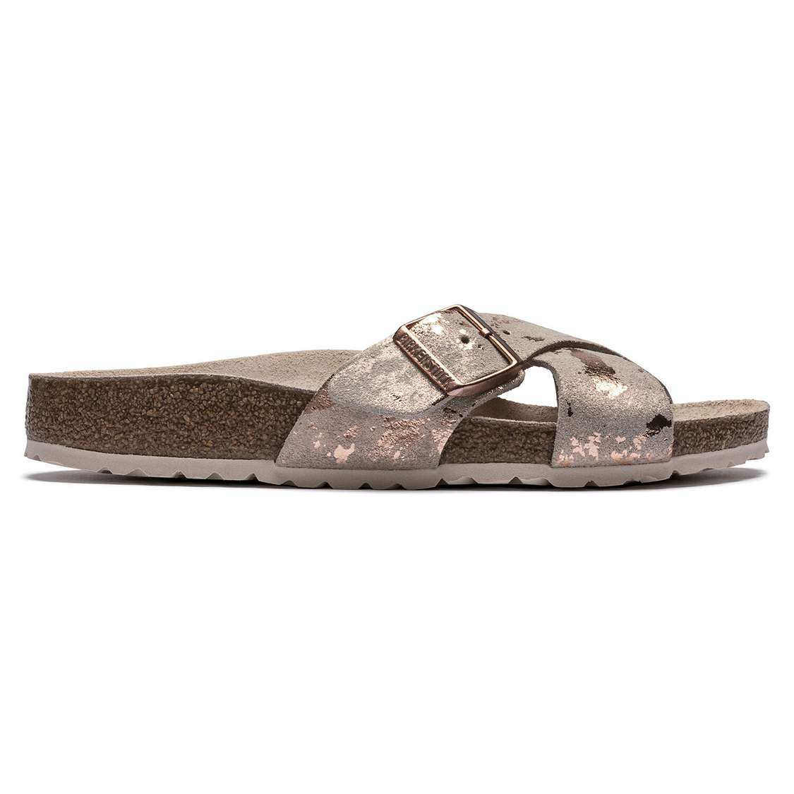 Rose Copper Birkenstock Siena Suede Leather Women's Two Strap Sandals | dZz35Dt9hE1