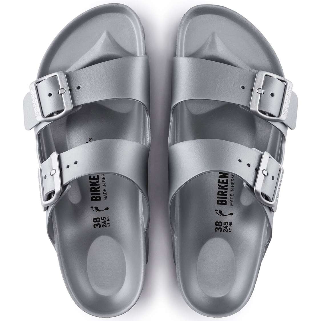 Silver Birkenstock Arizona Essentials EVA Men's Water Friendly Sandals | DtnOQBdL3Qp