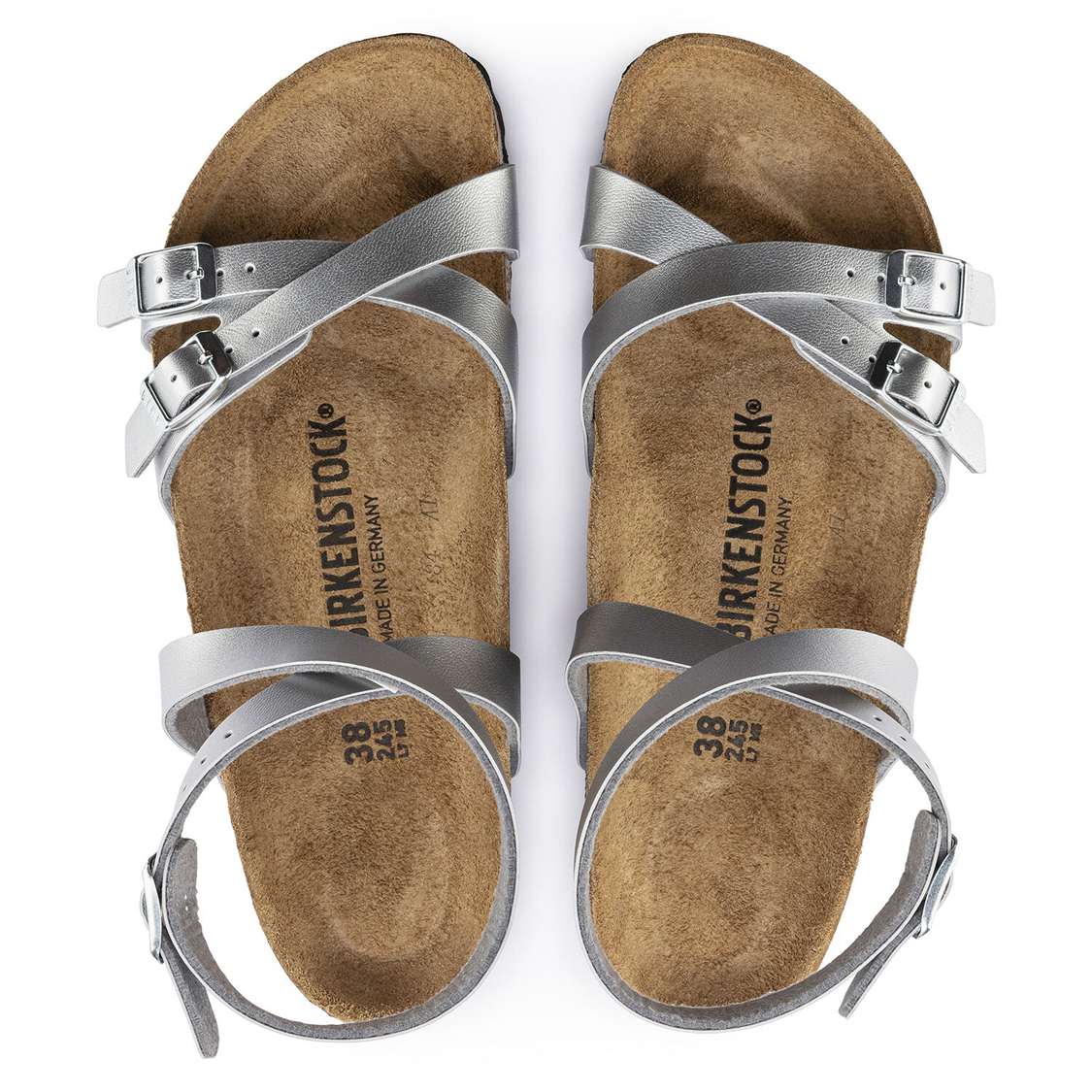 Silver Birkenstock Blanca Birko-Flor Women's Multi Strap Sandals | DQsY9h67cDb