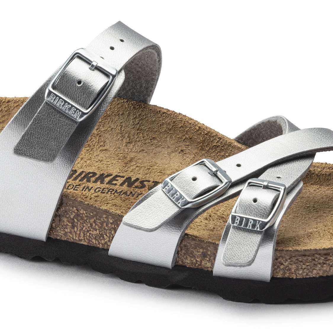 Silver Birkenstock Franca Birko-Flor Women's Multi Strap Sandals | MeOEiwvaE8C