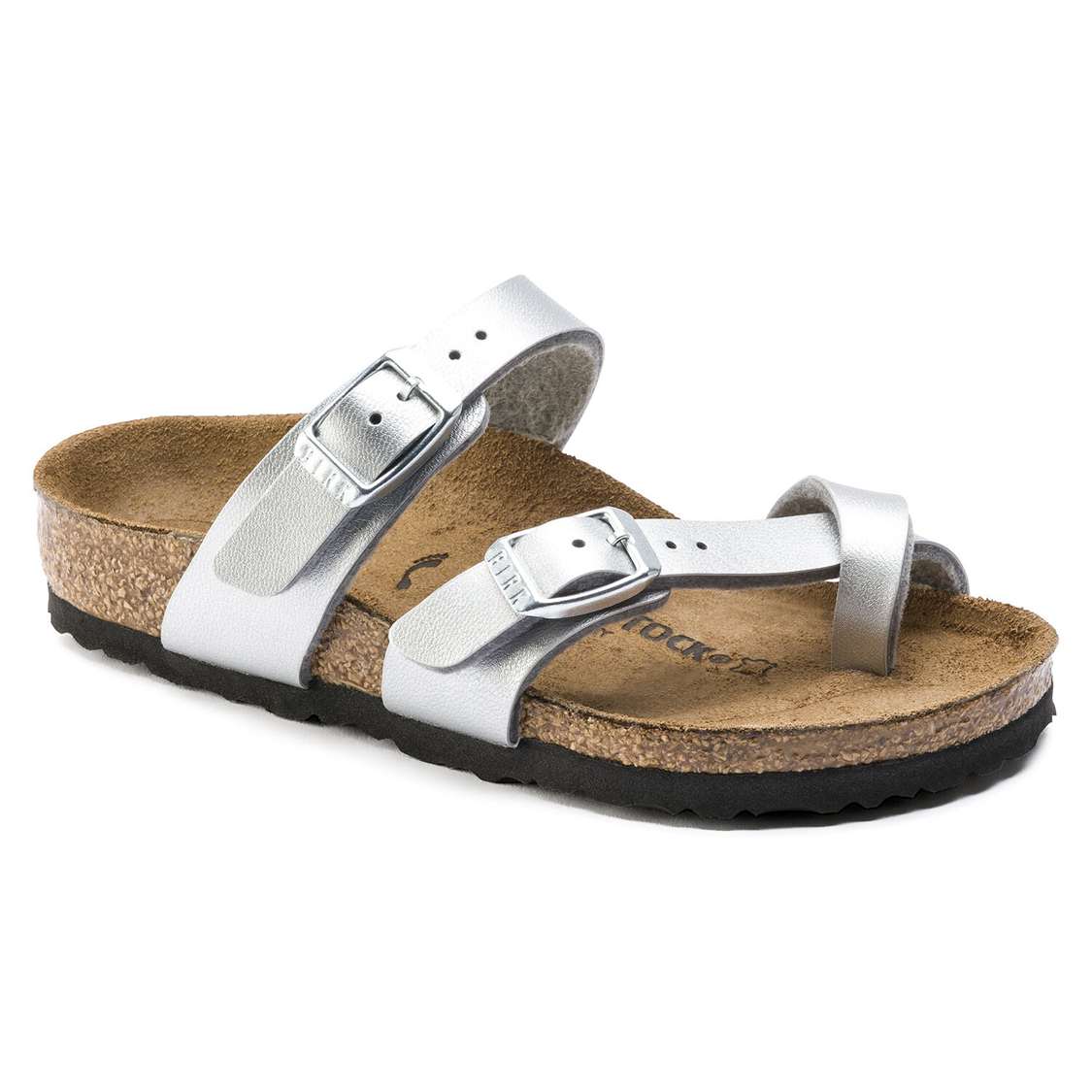 Silver Birkenstock Mayari Birko-Flor Kids\' Girls Sandals | ihrfvb1E7rp