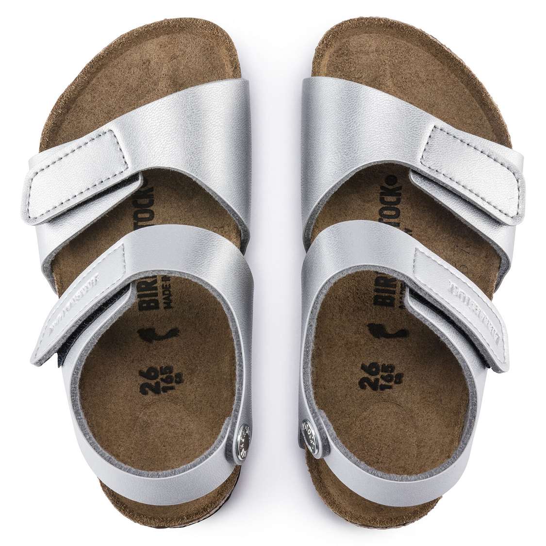 Silver Birkenstock Palu Birko-Flor Kids' Girls Sandals | GWQhzkMj1no