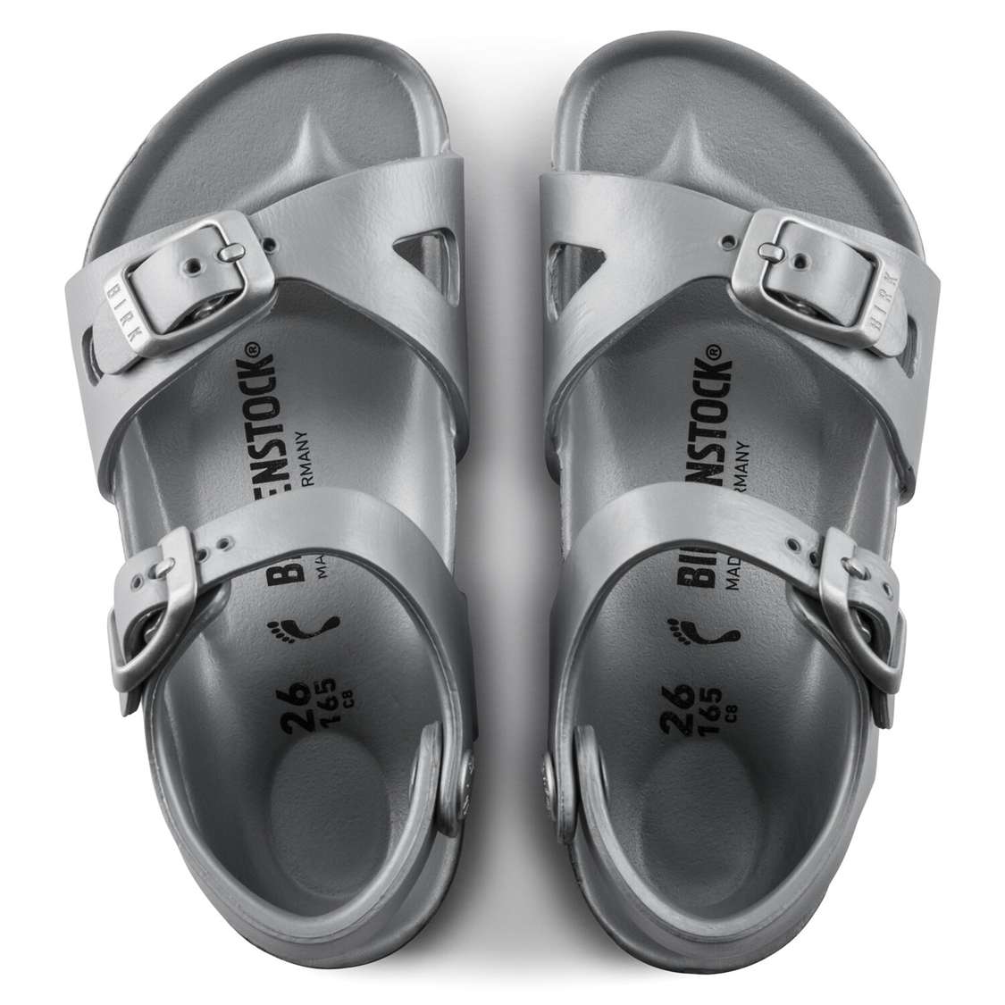 Silver Birkenstock Rio Essentials EVA Kids' Girls Sandals | KRsFDeWol71