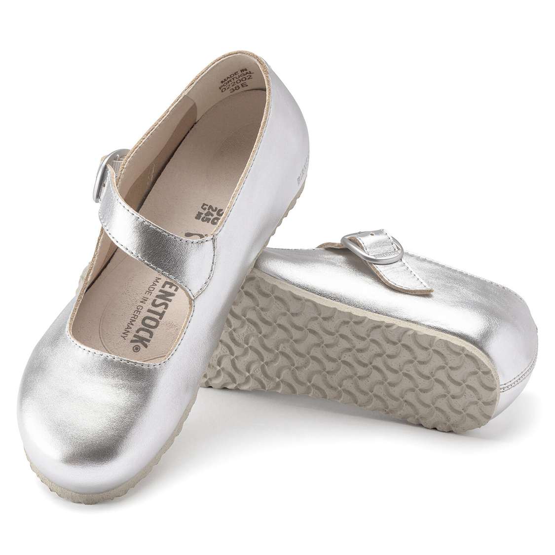 Silver Birkenstock Tracy Leather Women's Low Shoes | v9KNcA7fJfN