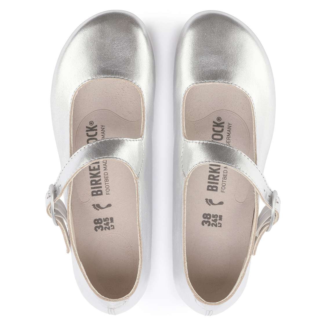 Silver Birkenstock Tracy Leather Women's Low Shoes | v9KNcA7fJfN