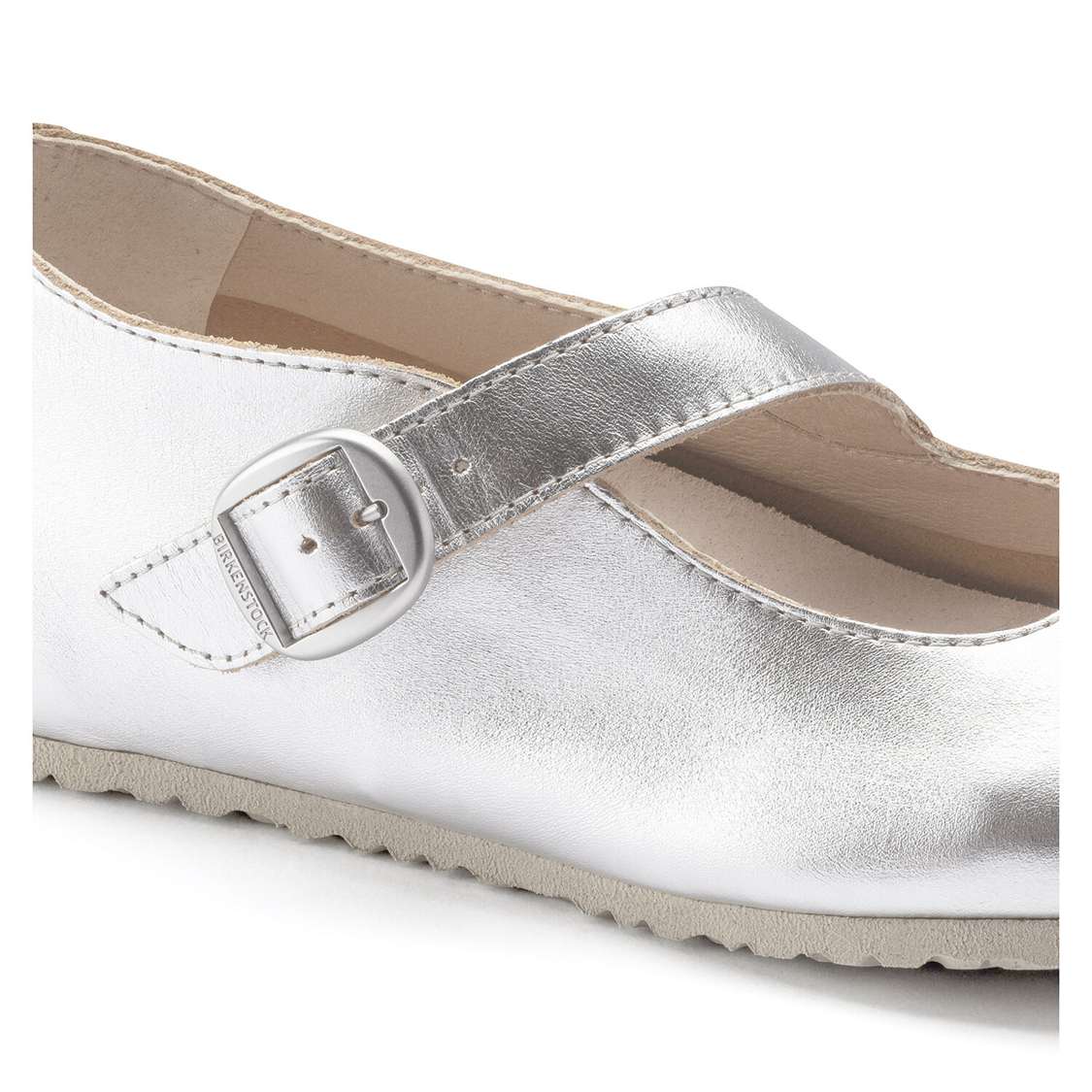 Silver Birkenstock Tracy Leather Women's Low Shoes | v9KNcA7fJfN