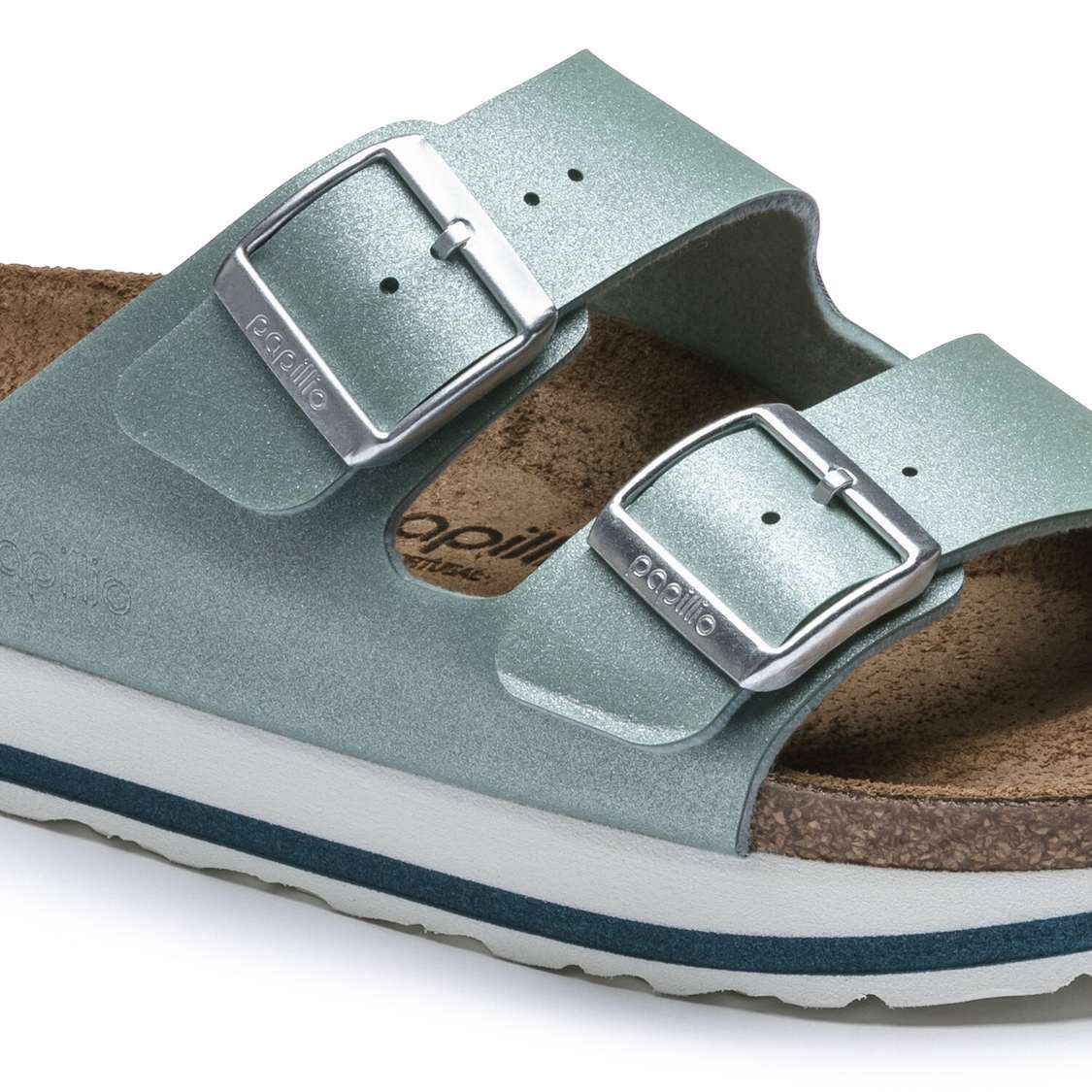 Turquoise Birkenstock Arizona Birko-Flor Women's Platforms Sandals | FhVWGbLjk7Q