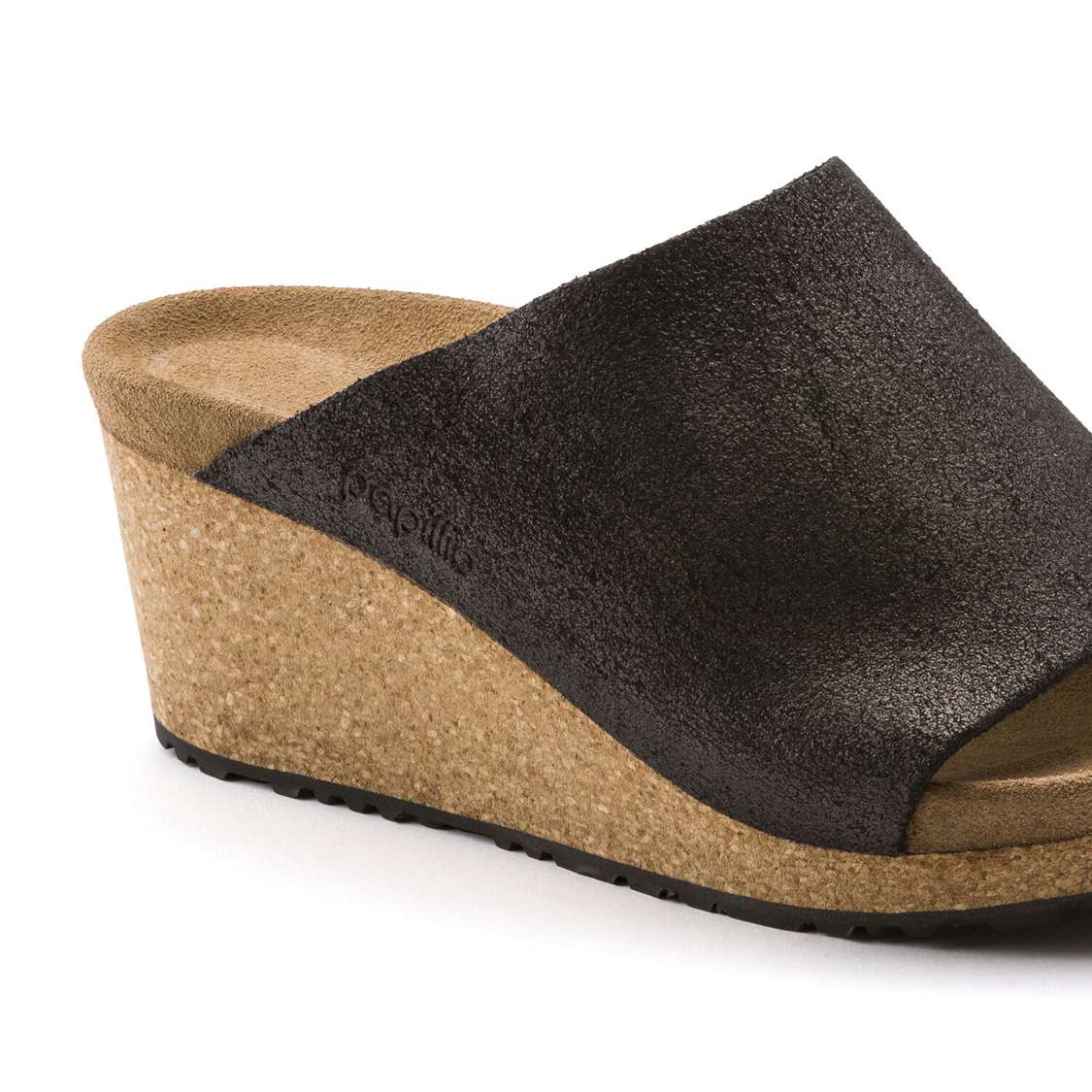 Wash Black Birkenstock Namica Suede Leather Women's Wedges Sandals | JQj9iGq9zQO