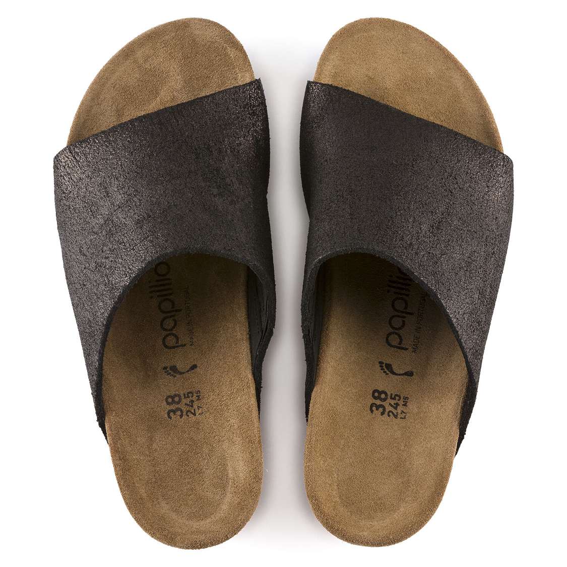 Wash Black Birkenstock Namica Suede Leather Women's One Strap Sandals | nHjFfX8rtuv