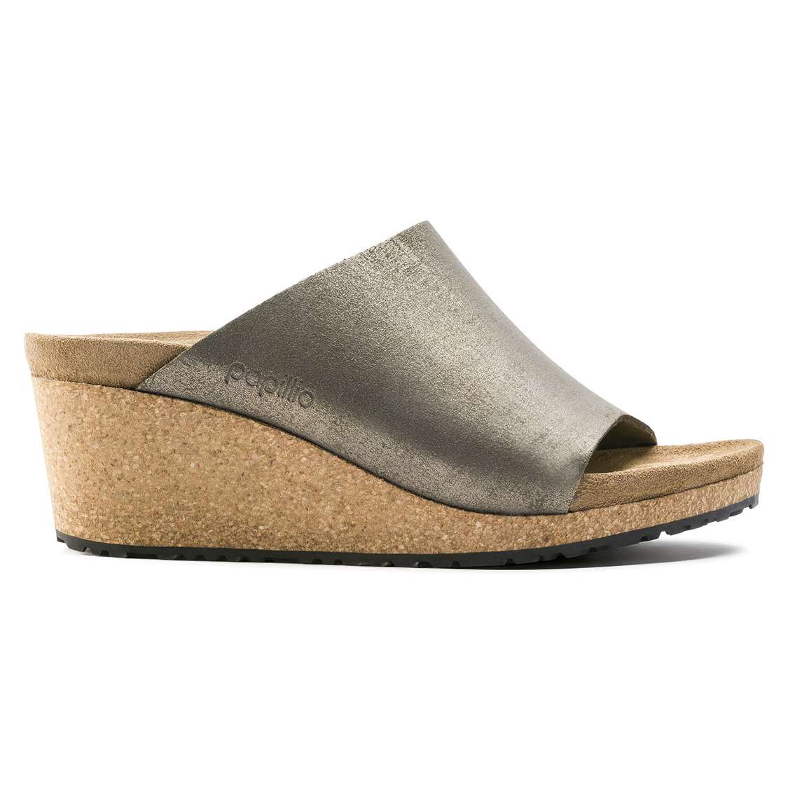 Wash Grey Gold Birkenstock Namica Suede Leather Women's Wedges Sandals | virVXinqoFQ