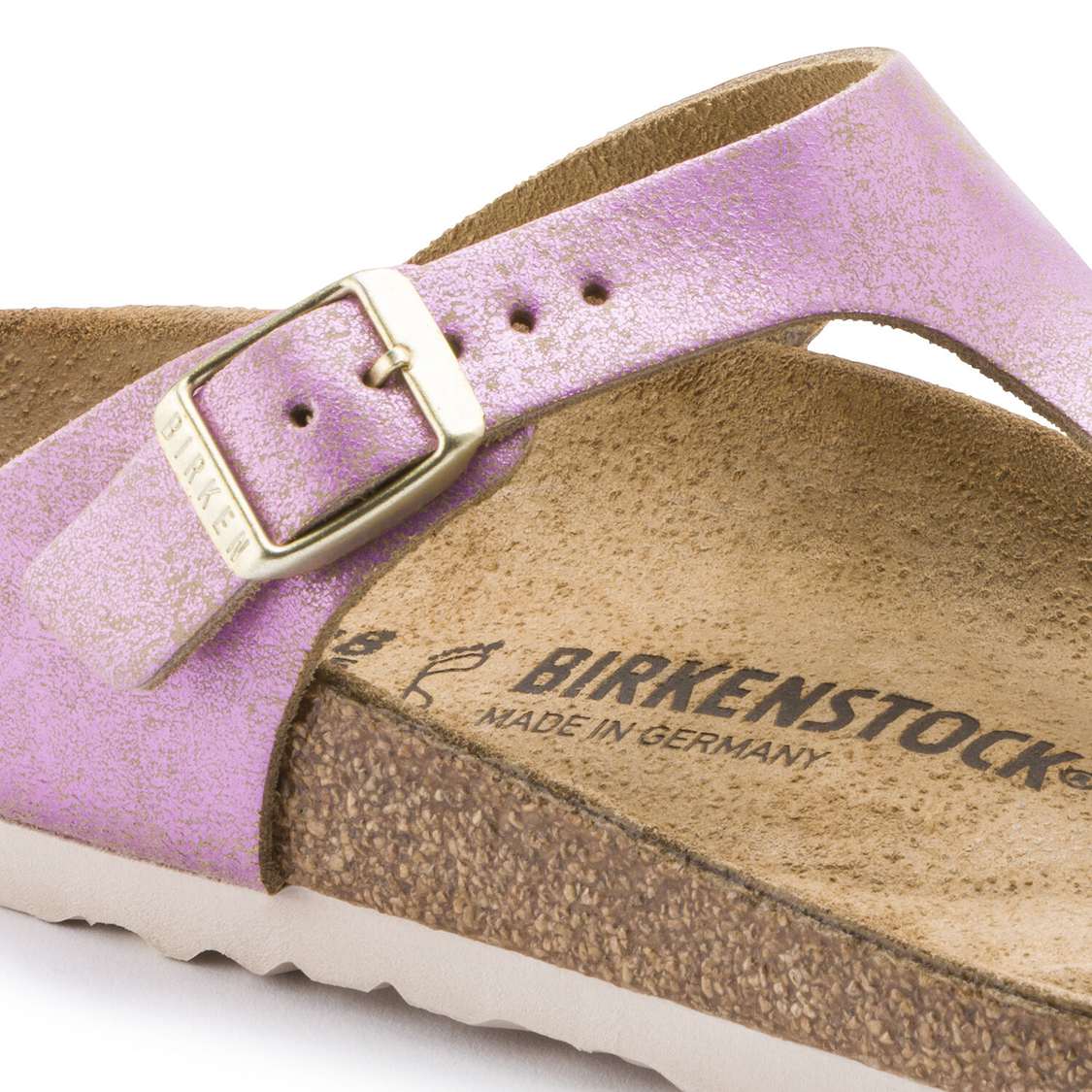 Wash Pink Birkenstock Gizeh Leather Women's Thong | tqIcvxJvxtn