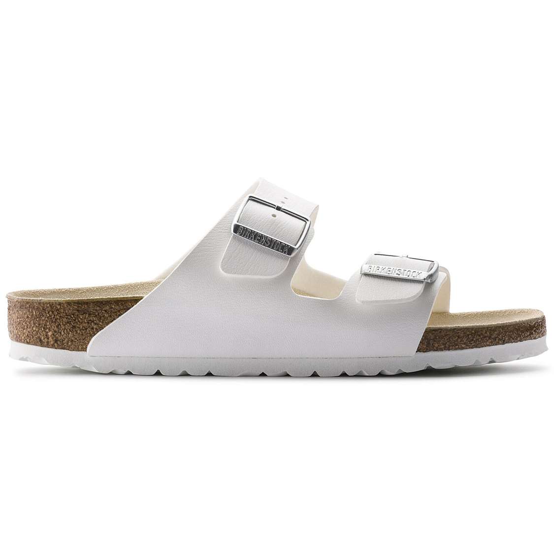 White Birkenstock Arizona Birko-Flor Women's Two Strap Sandals | zSyUkO4q3uP