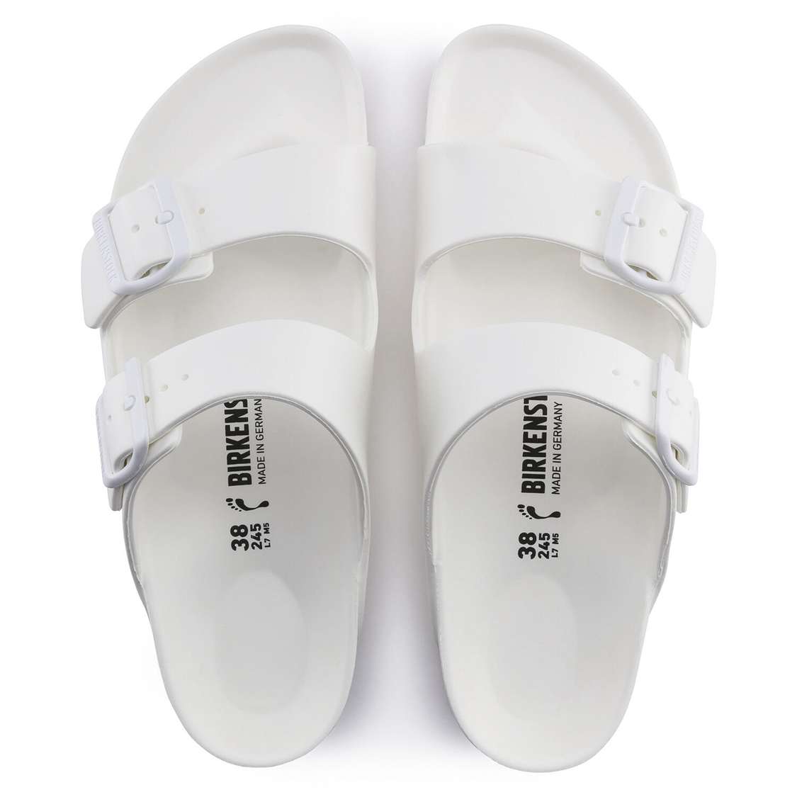 White Birkenstock Arizona Essentials EVA Women's Water Friendly Sandals | pFC2XTSdujZ