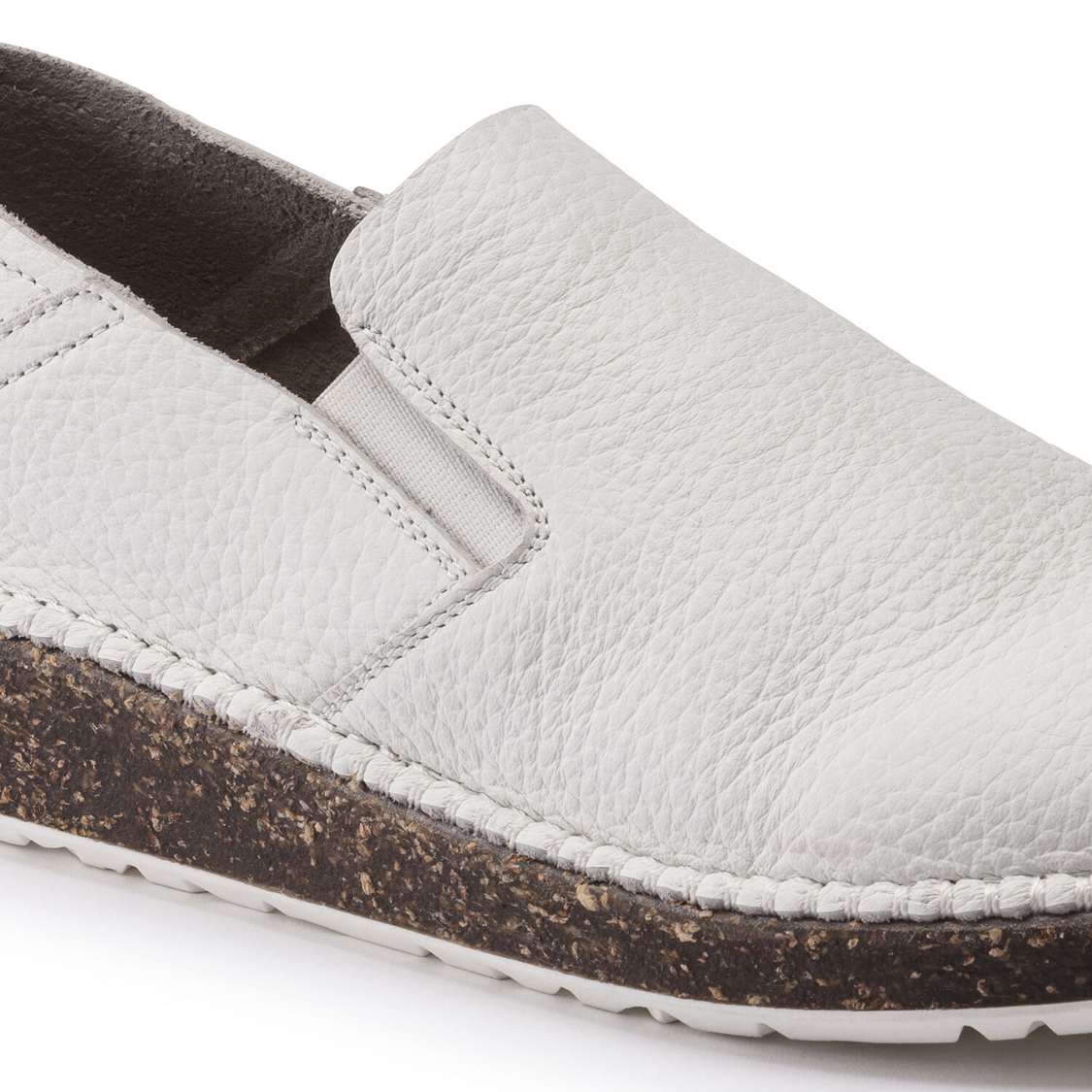 White Birkenstock Callan Leather Women's Low Shoes | LaNZK5k87mp