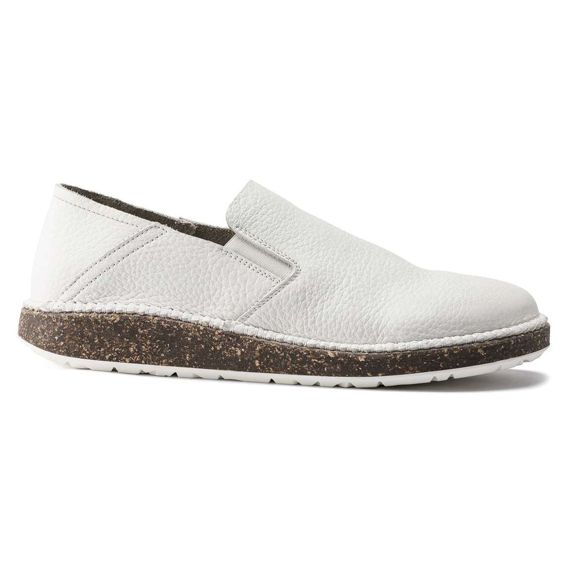 White Birkenstock Callan Leather Women's Low Shoes | LaNZK5k87mp