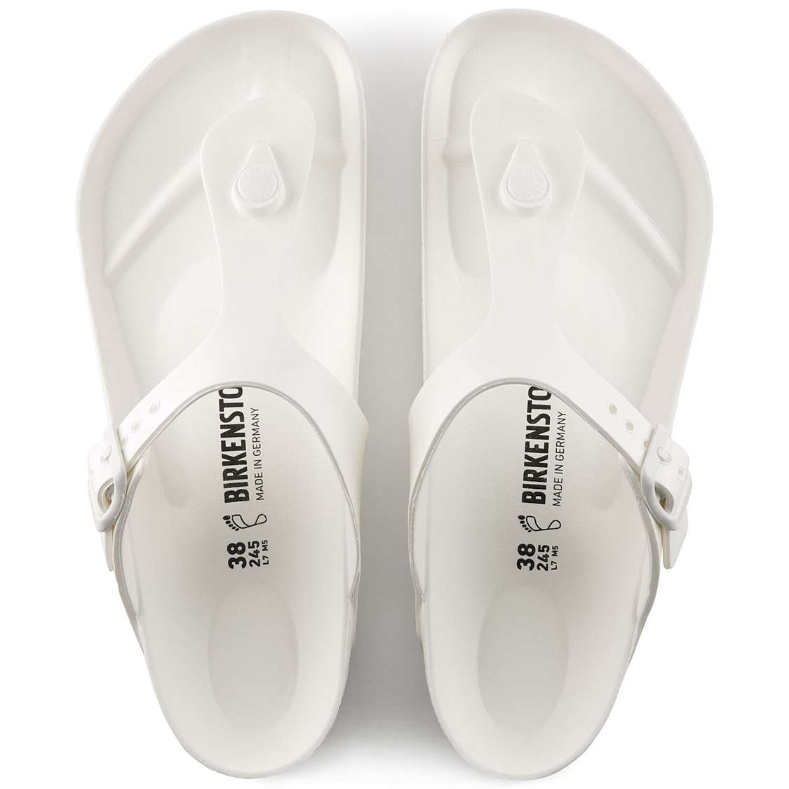 White Birkenstock Gizeh Essentials EVA Men's Water Friendly Sandals | 2GH73UFgH3q