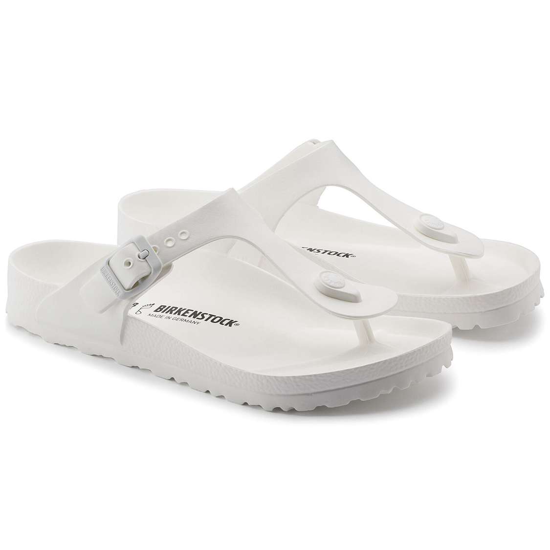 White Birkenstock Gizeh Essentials EVA Men's Water Friendly Sandals | 2GH73UFgH3q