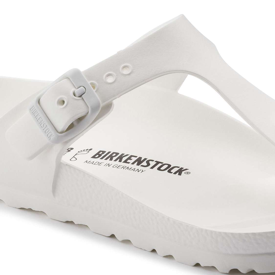 White Birkenstock Gizeh Essentials EVA Women's Water Friendly Sandals | 6czNuknNNye