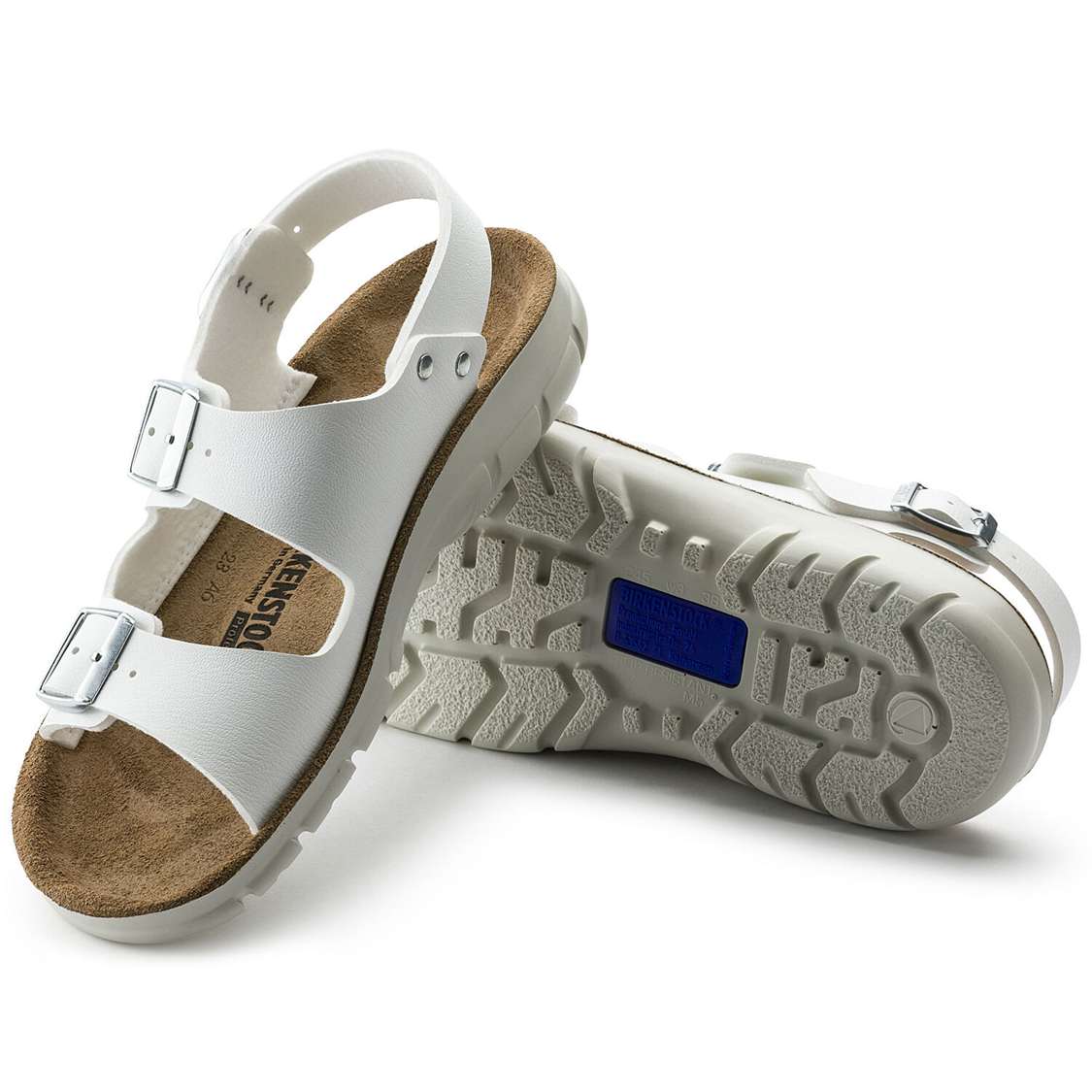 White Birkenstock Kano Birko-Flor Men's Back Strap Sandals | wV8TsIjxMxo