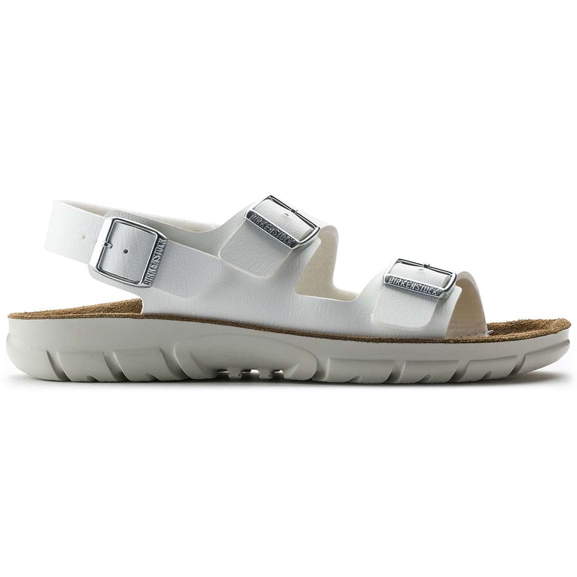 White Birkenstock Kano Birko-Flor Men's Back Strap Sandals | wV8TsIjxMxo