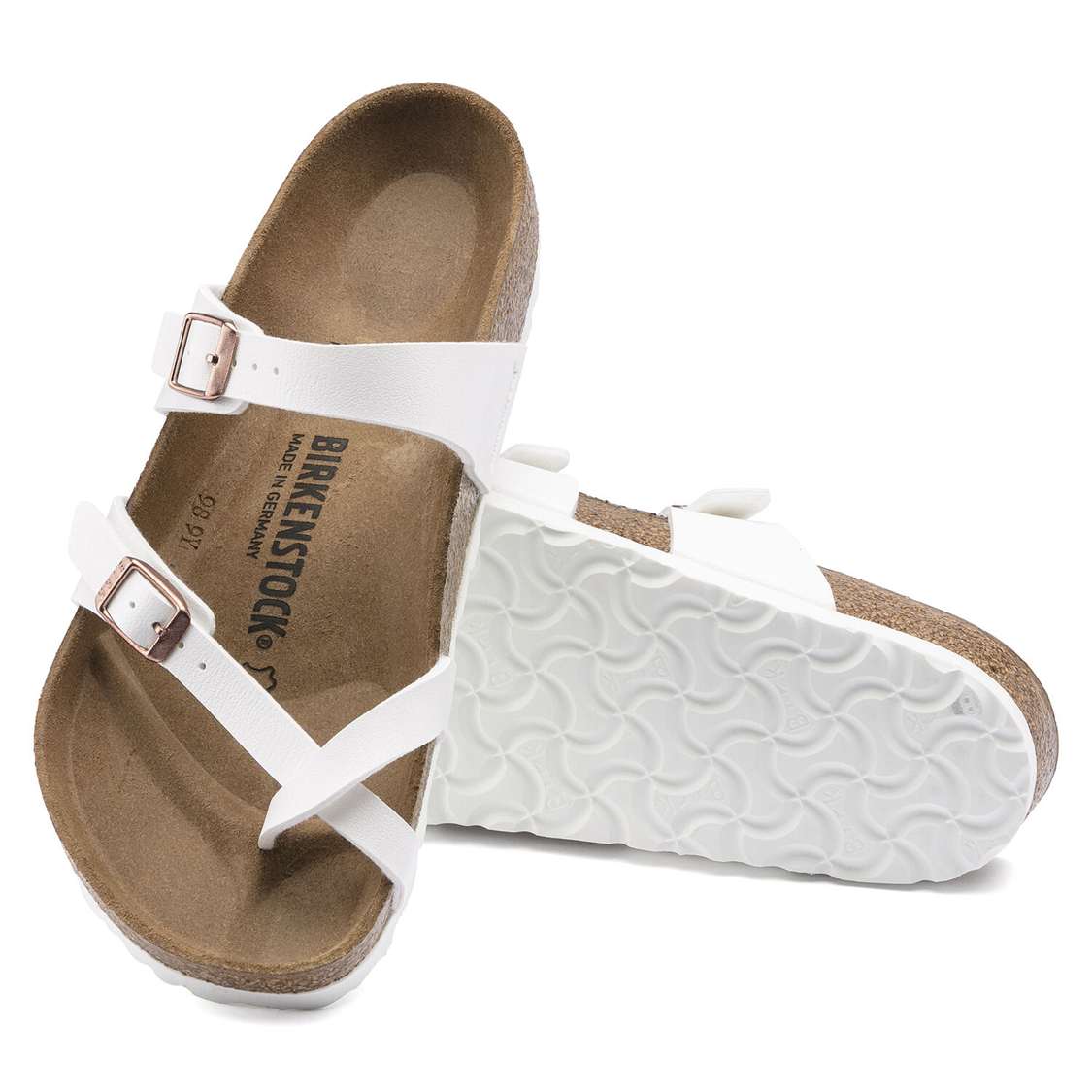 White Birkenstock Mayari Birko-Flor Women's Multi Strap Sandals | HFC5xqFiBGl