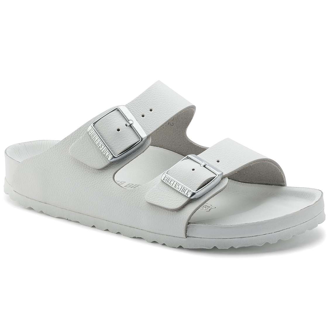 White Birkenstock Monterey Exquisite Leather Women\'s Two Strap Sandals | KYQSpTb2NRi