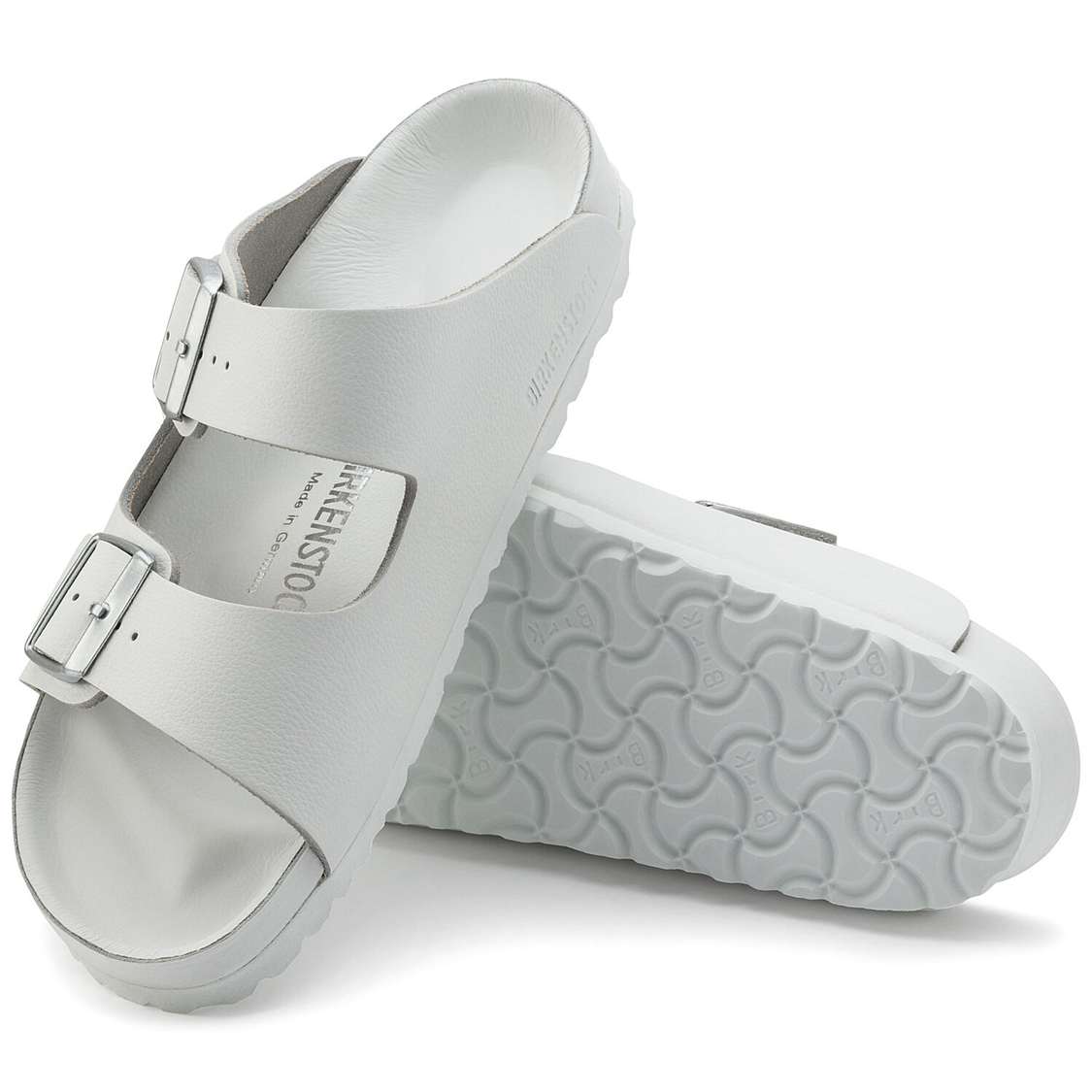 White Birkenstock Monterey Exquisite Leather Men's Two Strap Sandals | MffNIJ59v42