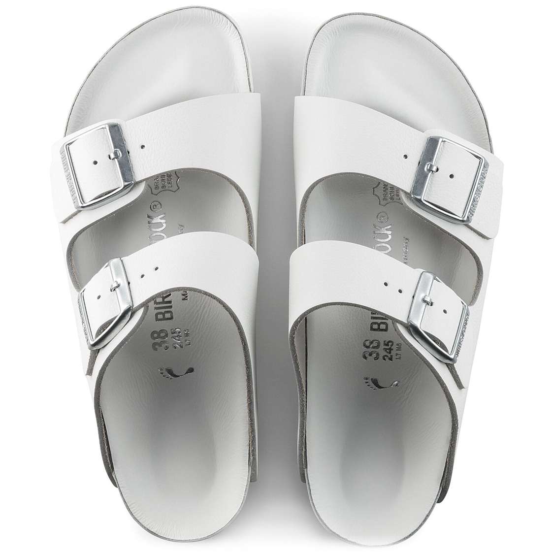 White Birkenstock Monterey Exquisite Leather Men's Two Strap Sandals | MffNIJ59v42