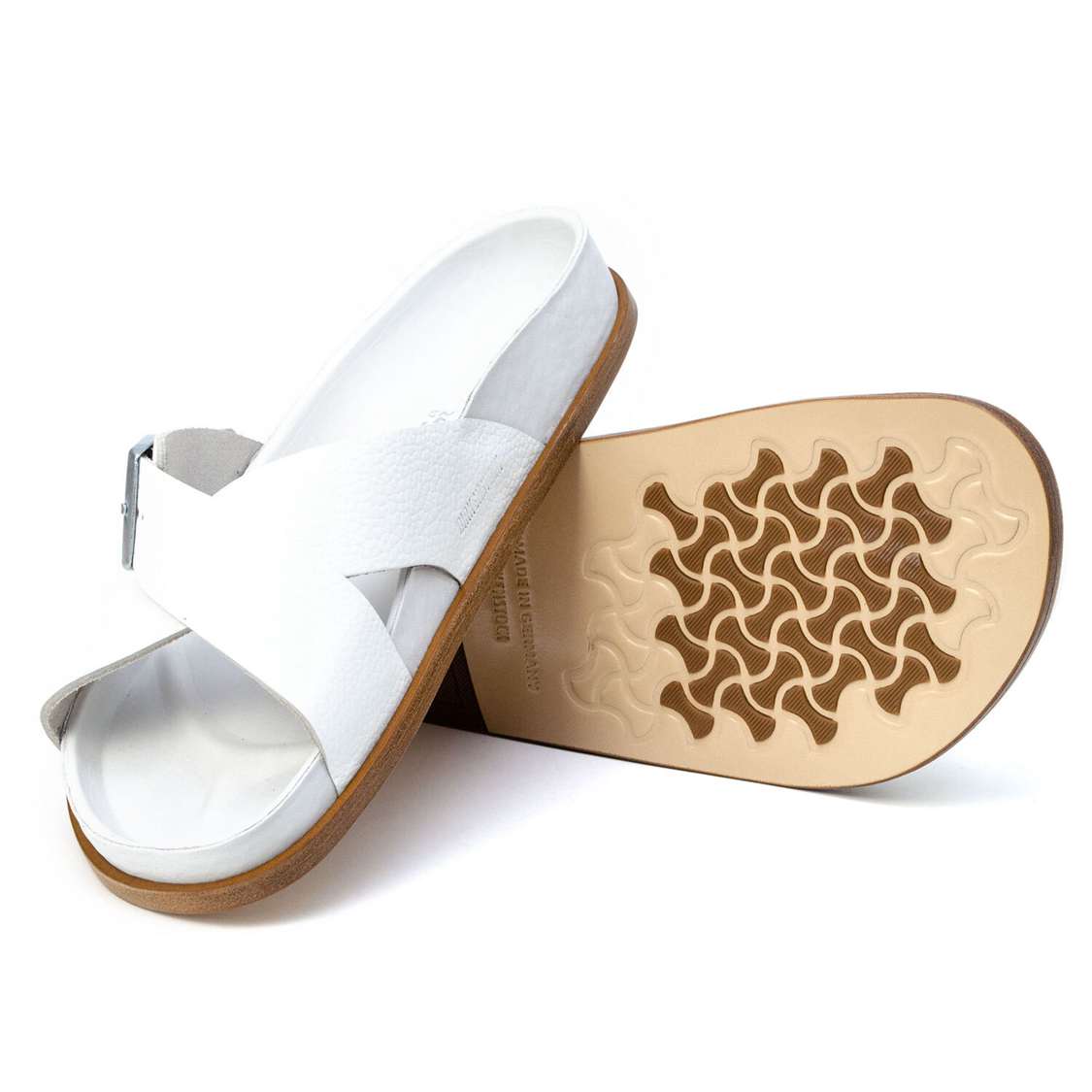 White Birkenstock Siena Exquisite Leather Women's Two Strap Sandals | LvQGFZ9jw62