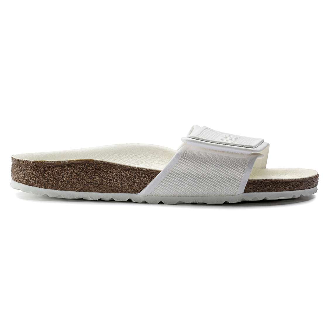 White Birkenstock Tema Microfiber Men's One Strap Sandals | RBrtPfxGaun