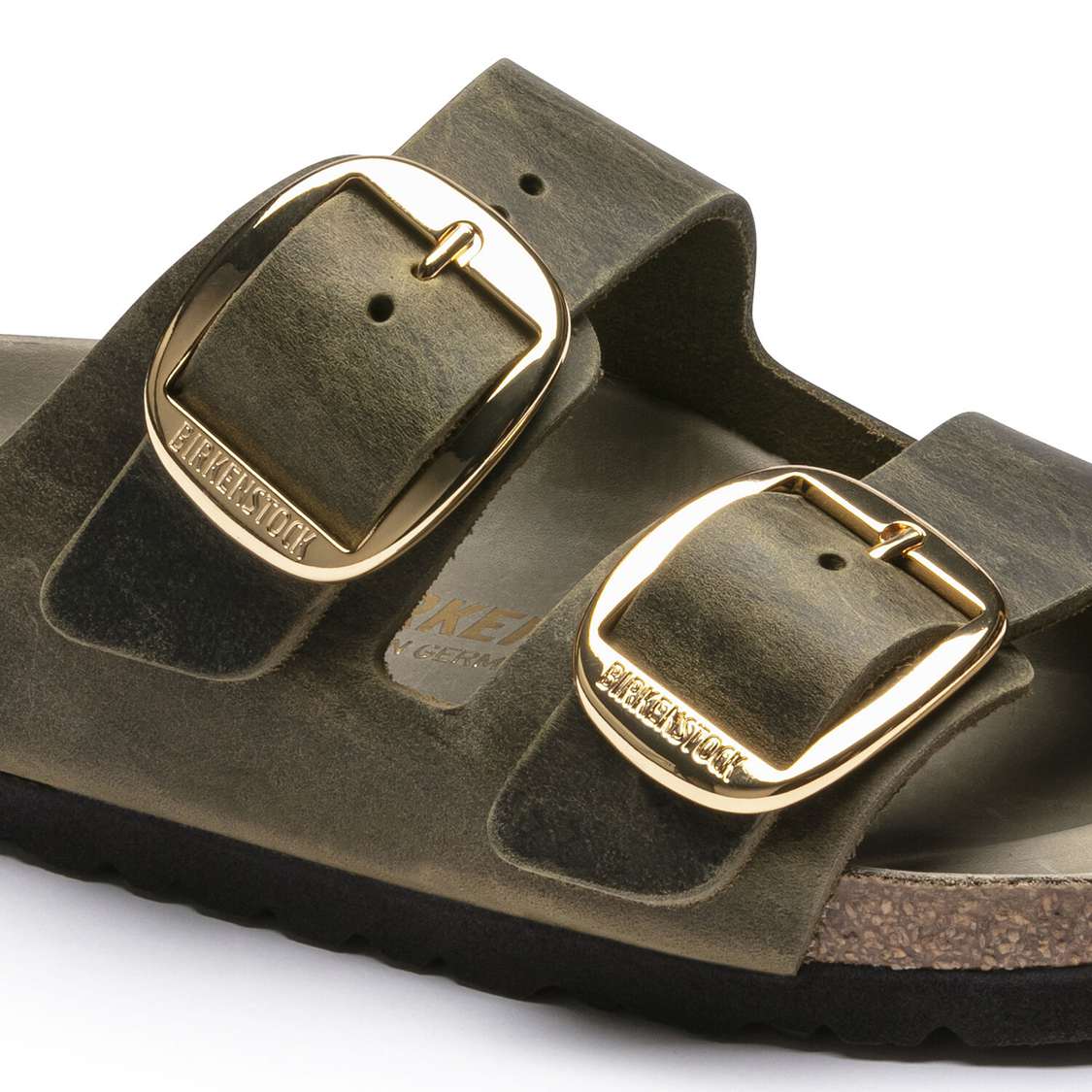 Yellow Birkenstock Arizona Big Buckle Oiled Leather Women's Two Strap Sandals | a8dty6tnVCj