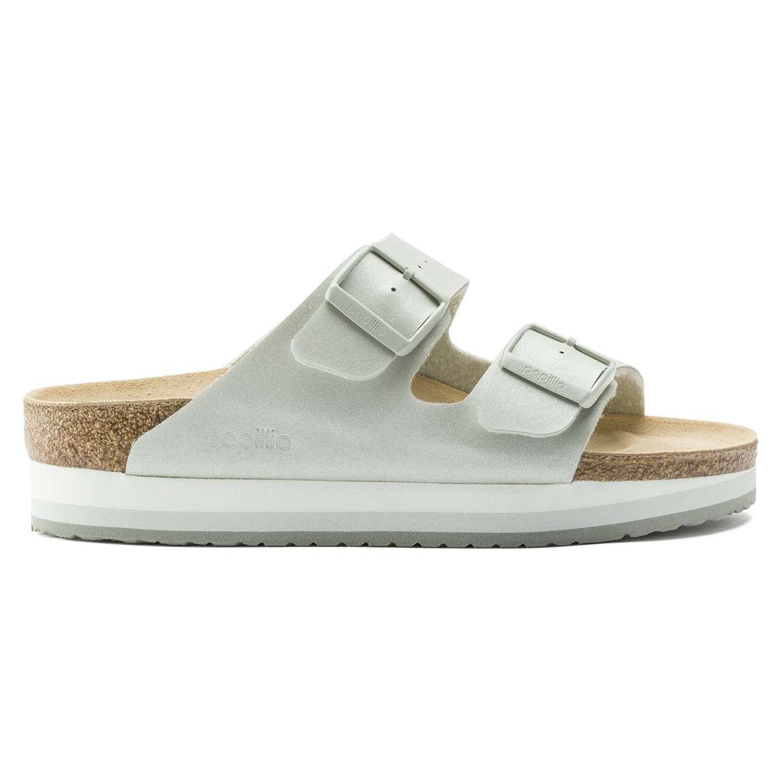 Yellow Birkenstock Arizona Platform Birko-Flor Women's Two Strap Sandals | e4DHy2EmvK9