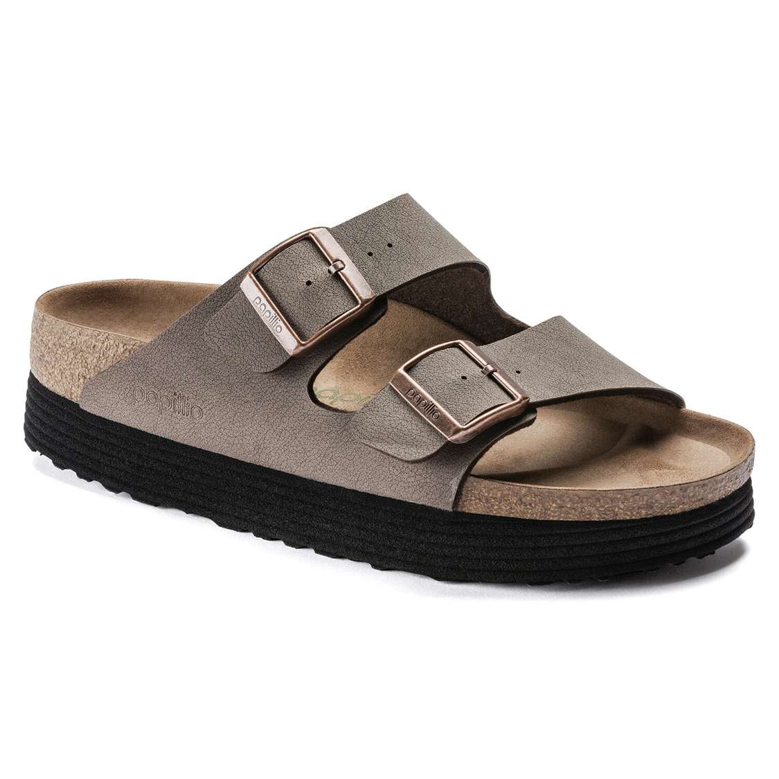 Yellow Birkenstock Arizona Platform Vegan Birko-Flor Women\'s Two Strap Sandals | KJET97pTul3