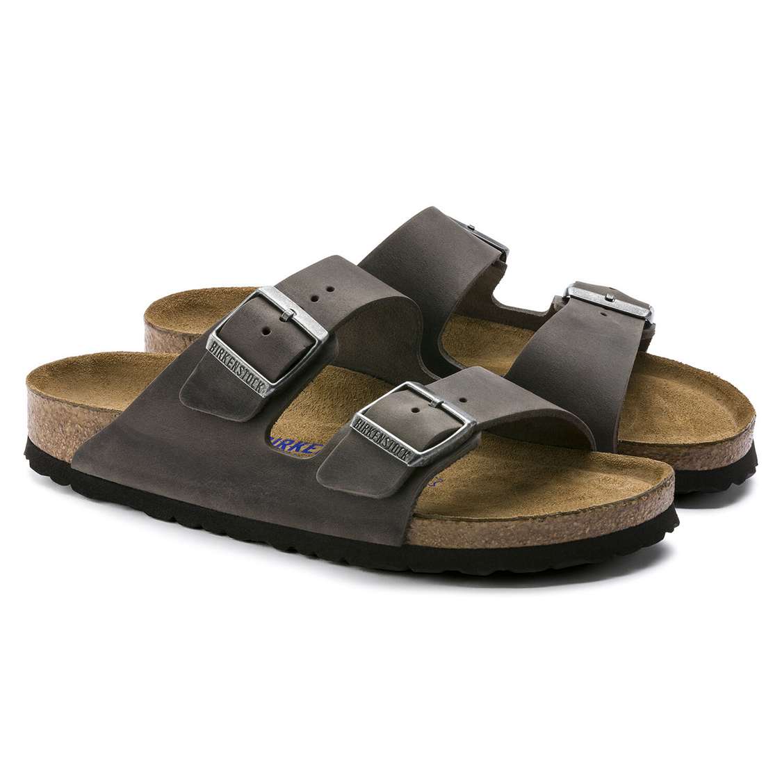 Yellow Birkenstock Arizona Soft Footbed Oiled Leather Men's Two Strap Sandals | 1GqQOiaXJ6j