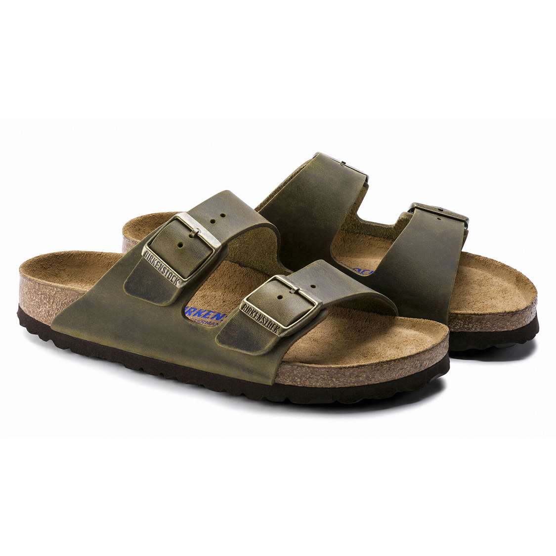 Yellow Birkenstock Arizona Soft Footbed Oiled Leather Women's Two Strap Sandals | 79Lk8UTxuve