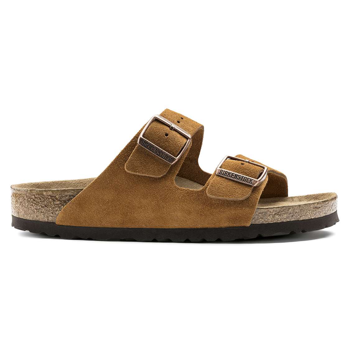 Yellow Birkenstock Arizona Soft Footbed Suede Leather Women's Two Strap Sandals | C6n1JblkgpE