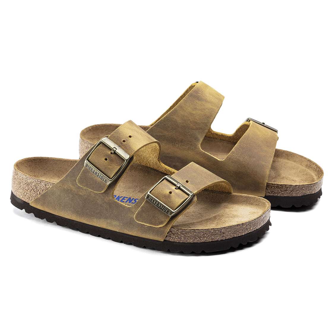 Yellow Birkenstock Arizona Soft Footbed Oiled Leather Men's Two Strap Sandals | HJhBETFvdg5