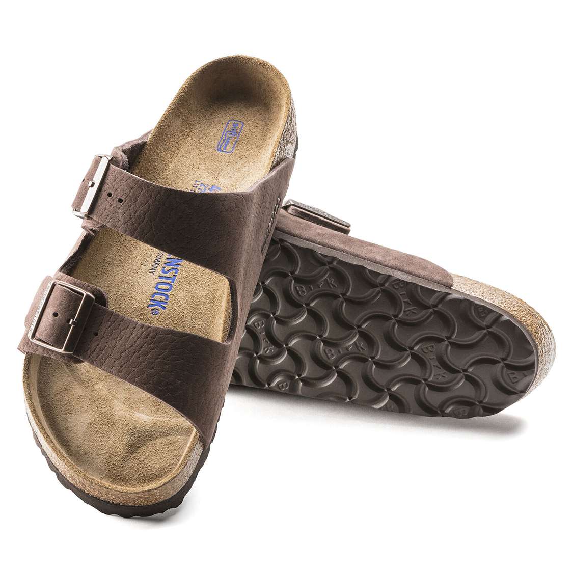 Yellow Birkenstock Arizona Soft Footbed Nubuck Leather Men's Two Strap Sandals | sXuuZgQlQqc