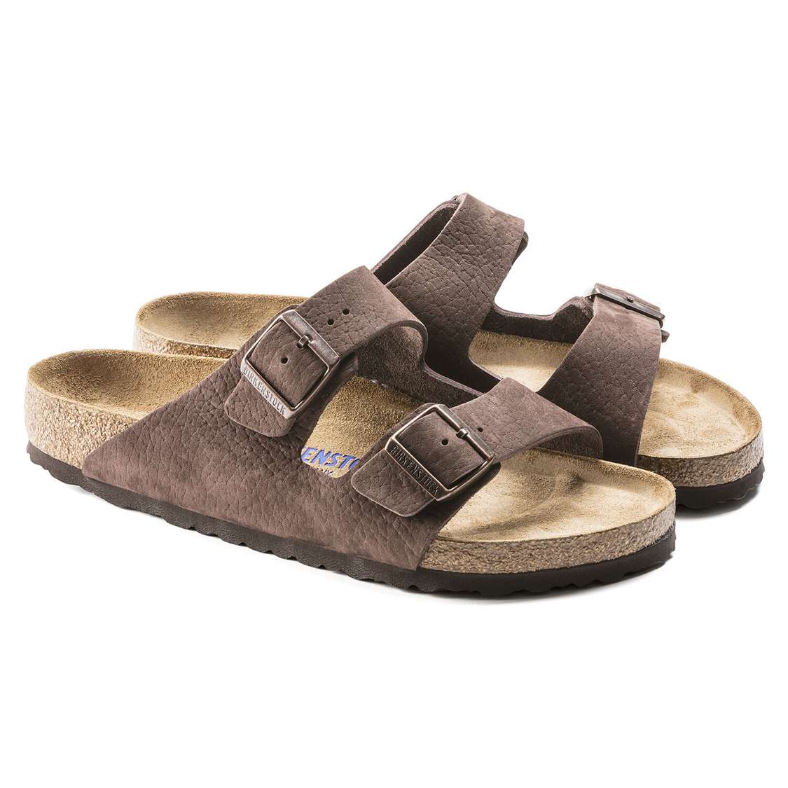 Yellow Birkenstock Arizona Soft Footbed Nubuck Leather Men's Two Strap Sandals | sXuuZgQlQqc