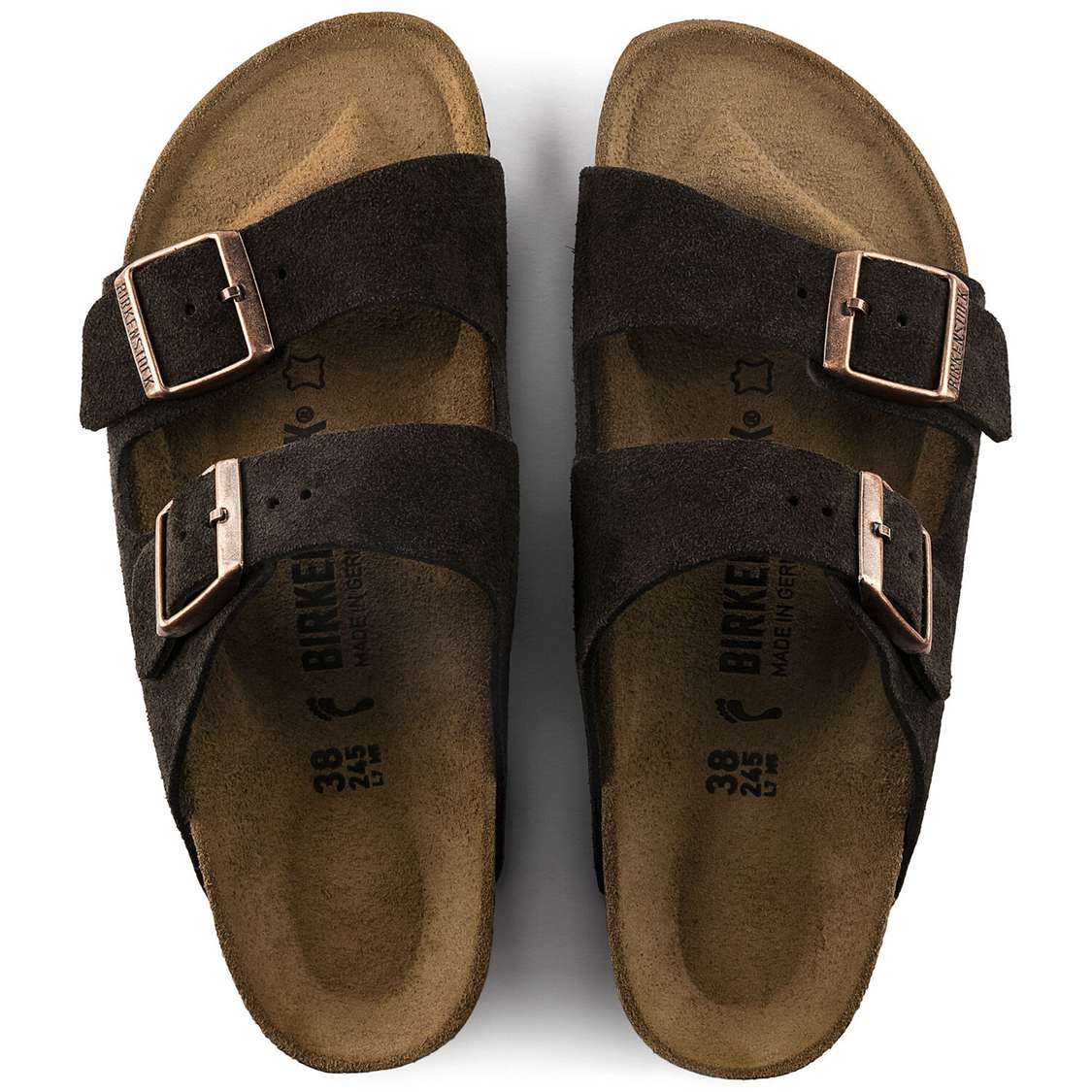 Yellow Birkenstock Arizona Suede Leather Men's Two Strap Sandals | Gn6fBKRerxT