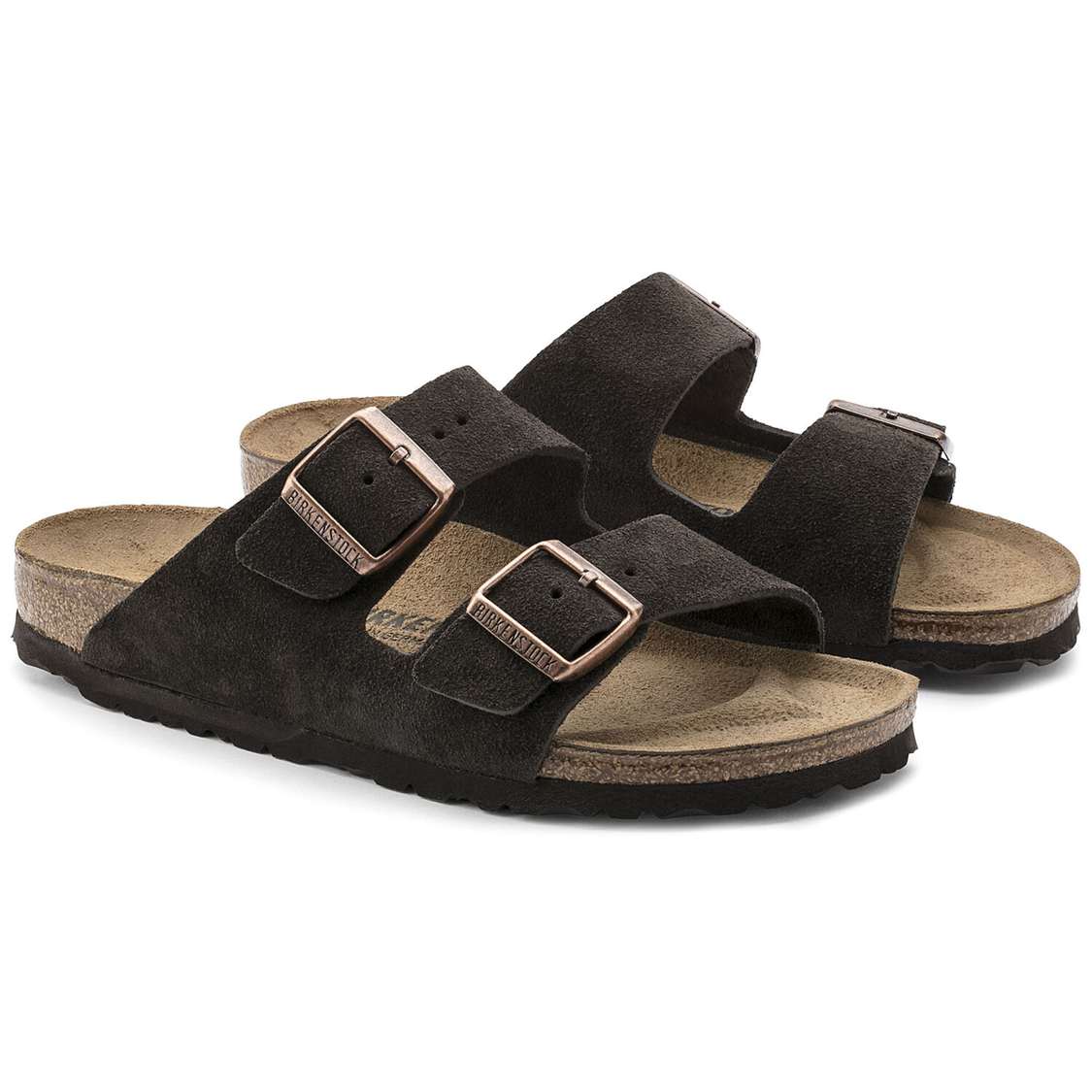 Yellow Birkenstock Arizona Suede Leather Men's Two Strap Sandals | Gn6fBKRerxT