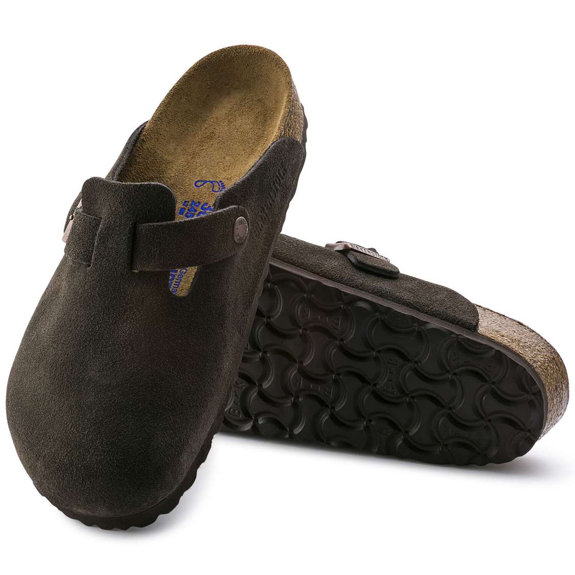 Yellow Birkenstock Boston Soft Footbed Suede Leather Men's Clogs | yr1rPnIJpr6